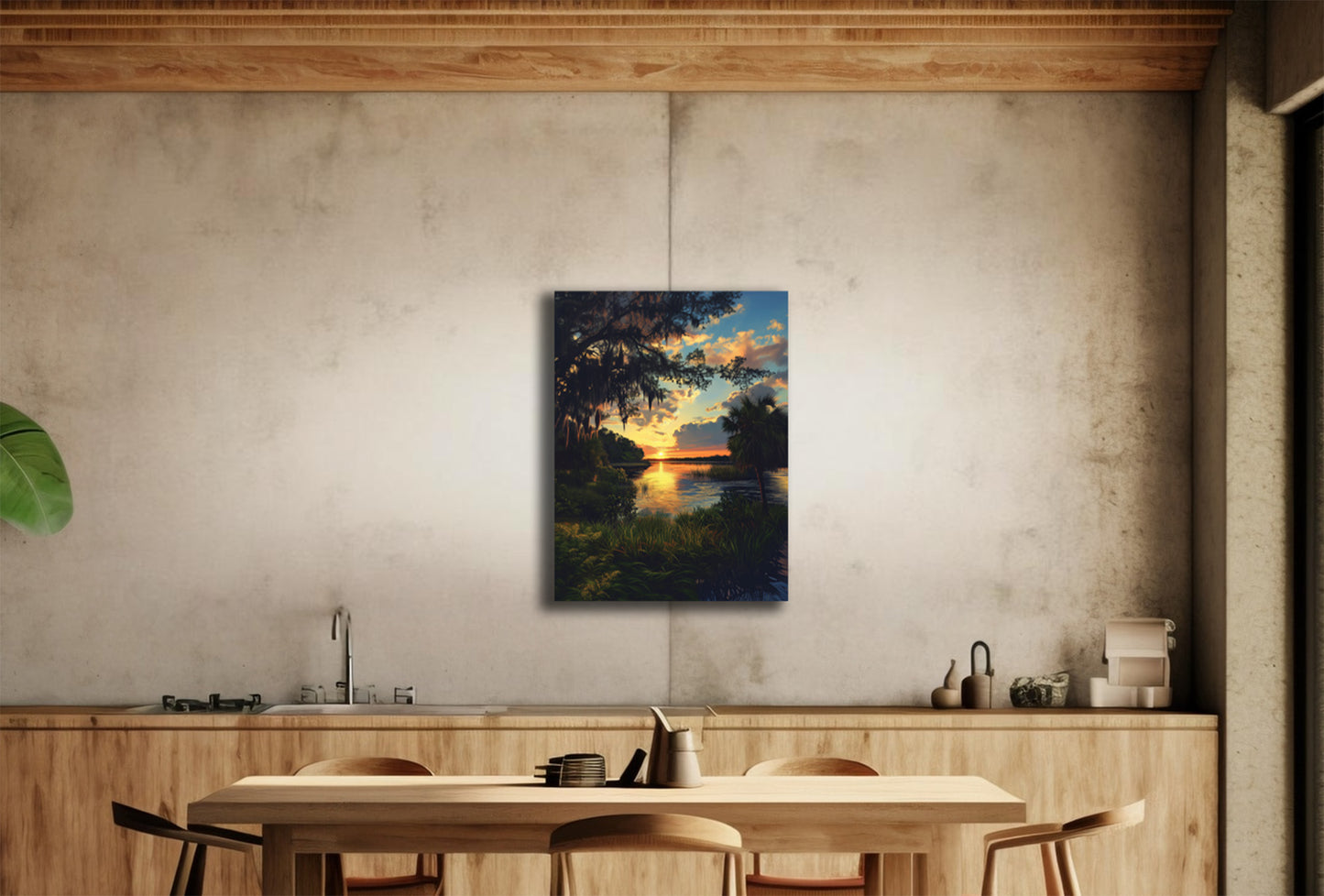 Beautiful St Johns River in North Florida graphic canvas or poster print. St John's River 1