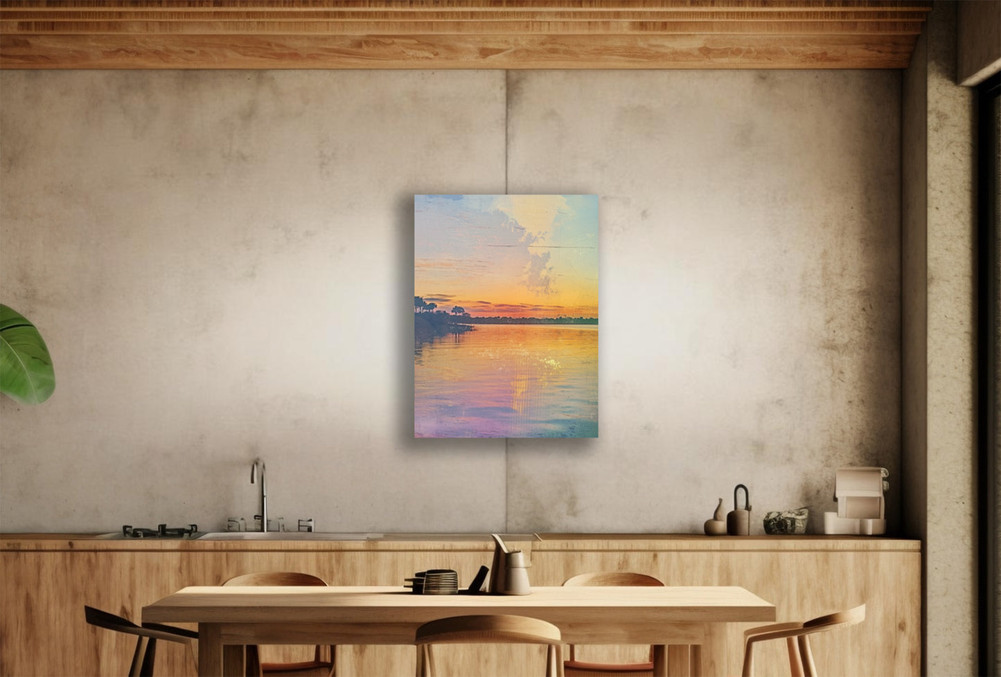 Beautiful St Johns River in North Florida Abstract canvas or poster print. St John's River 2