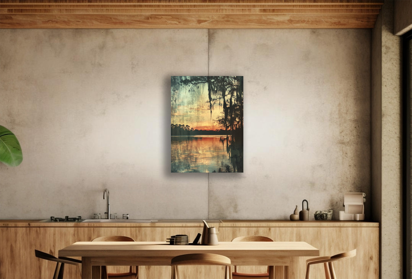 Beautiful St Johns River in North Florida Abstract canvas or poster print. St John's River 3