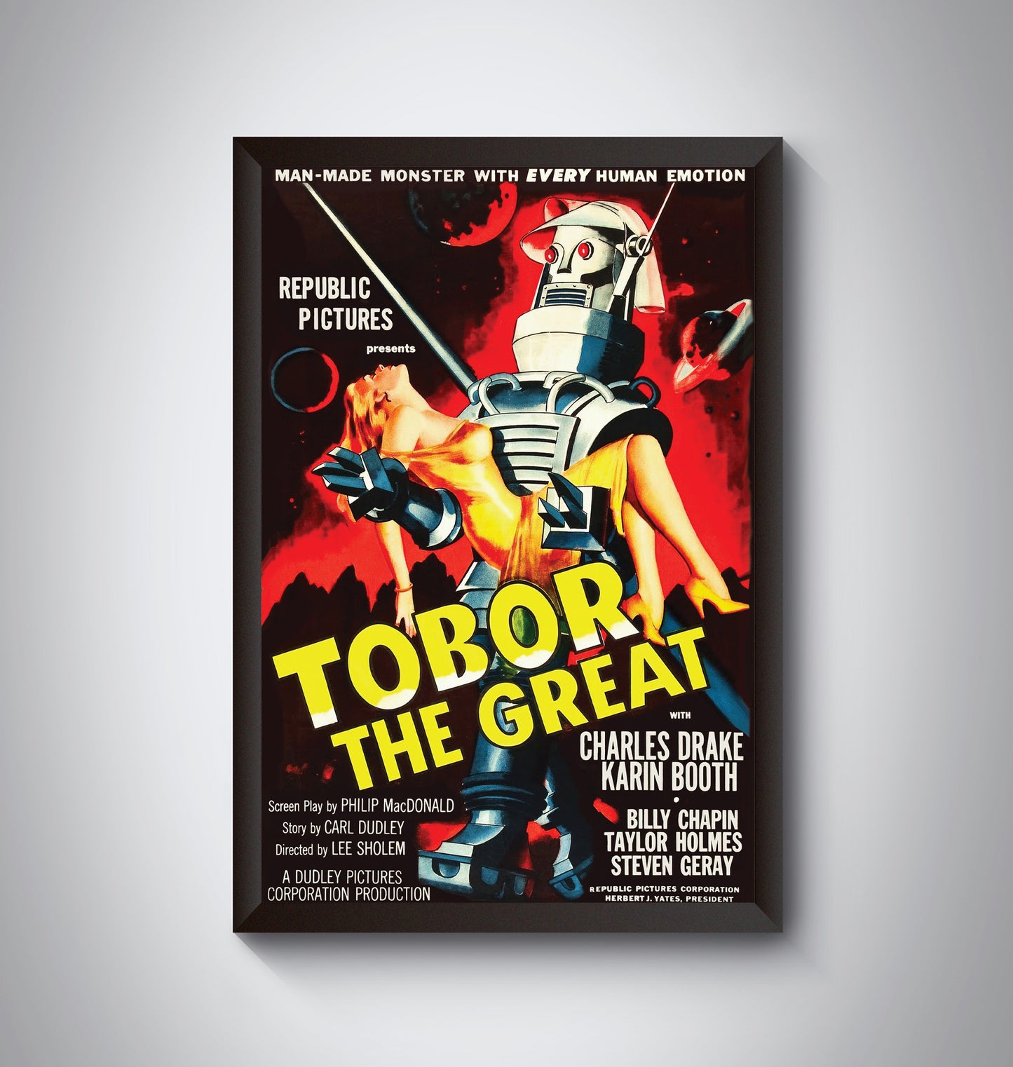 Vintage Tubor The Great Monster Movie Poster.