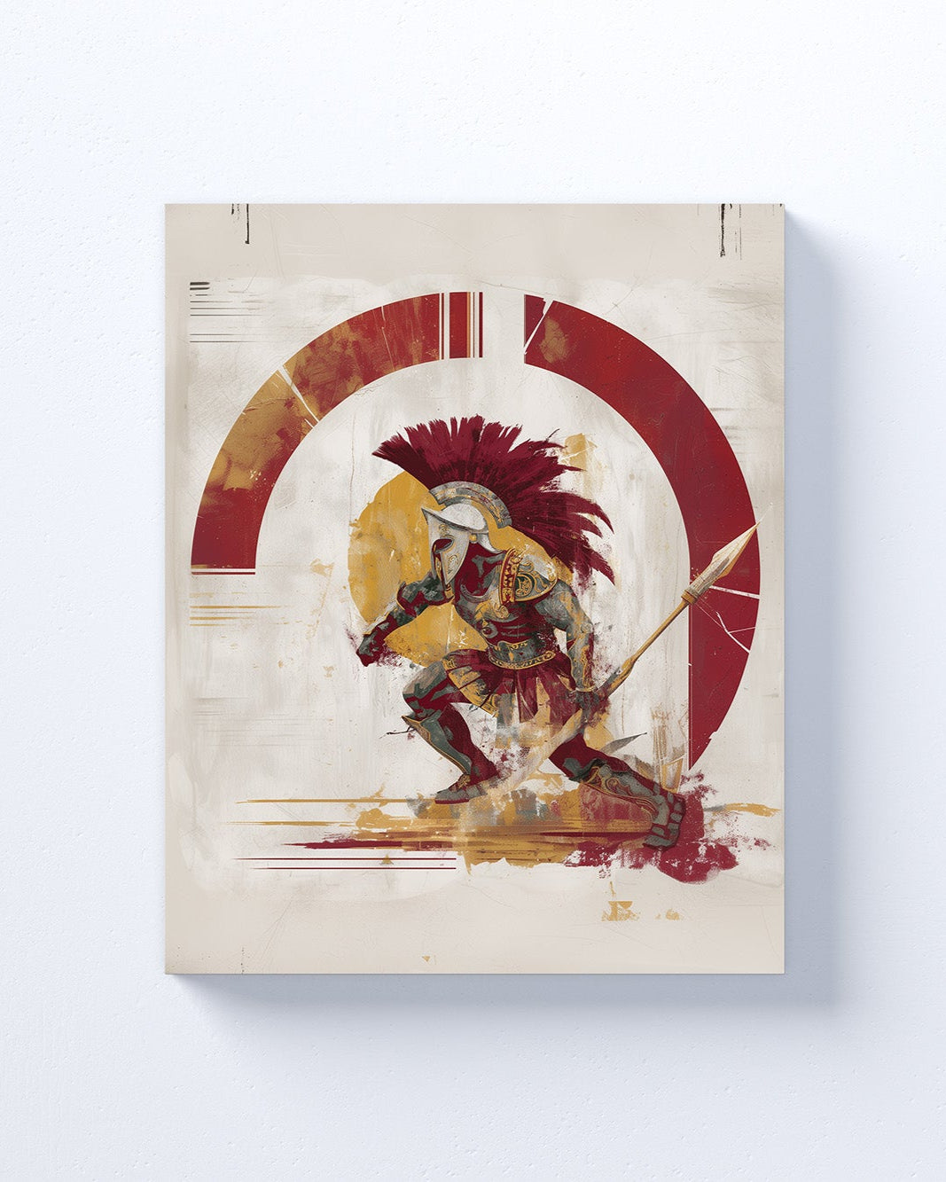 USC Trojans Inspired Canvas or Poster Wall Art. Burgundy and Gold. Trojans 1