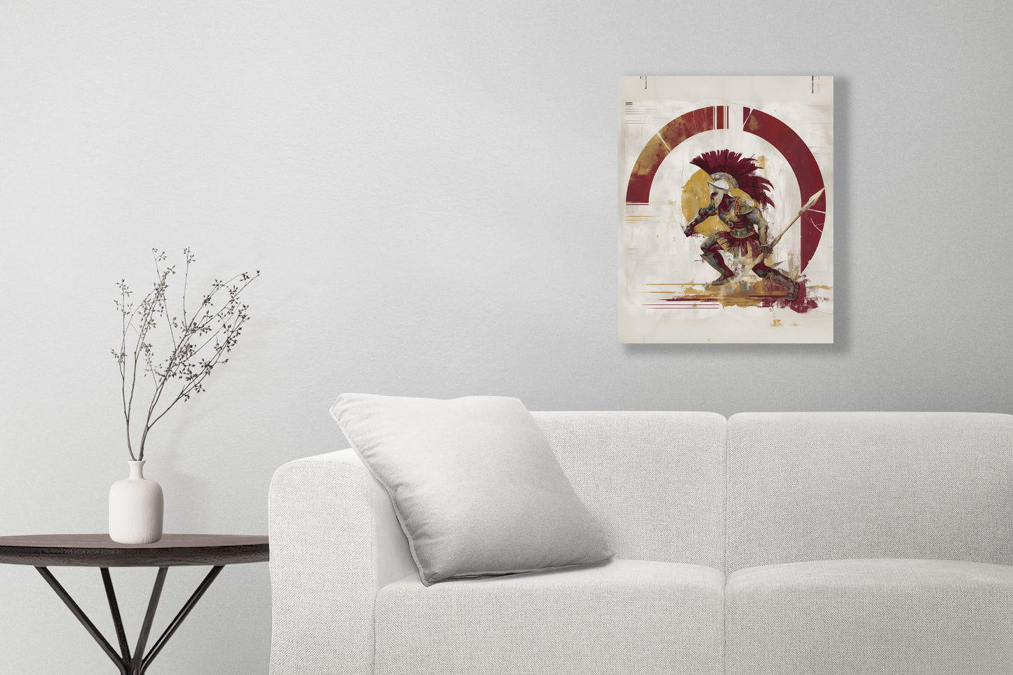 USC Trojans Inspired Canvas or Poster Wall Art. Burgundy and Gold. Trojans 1
