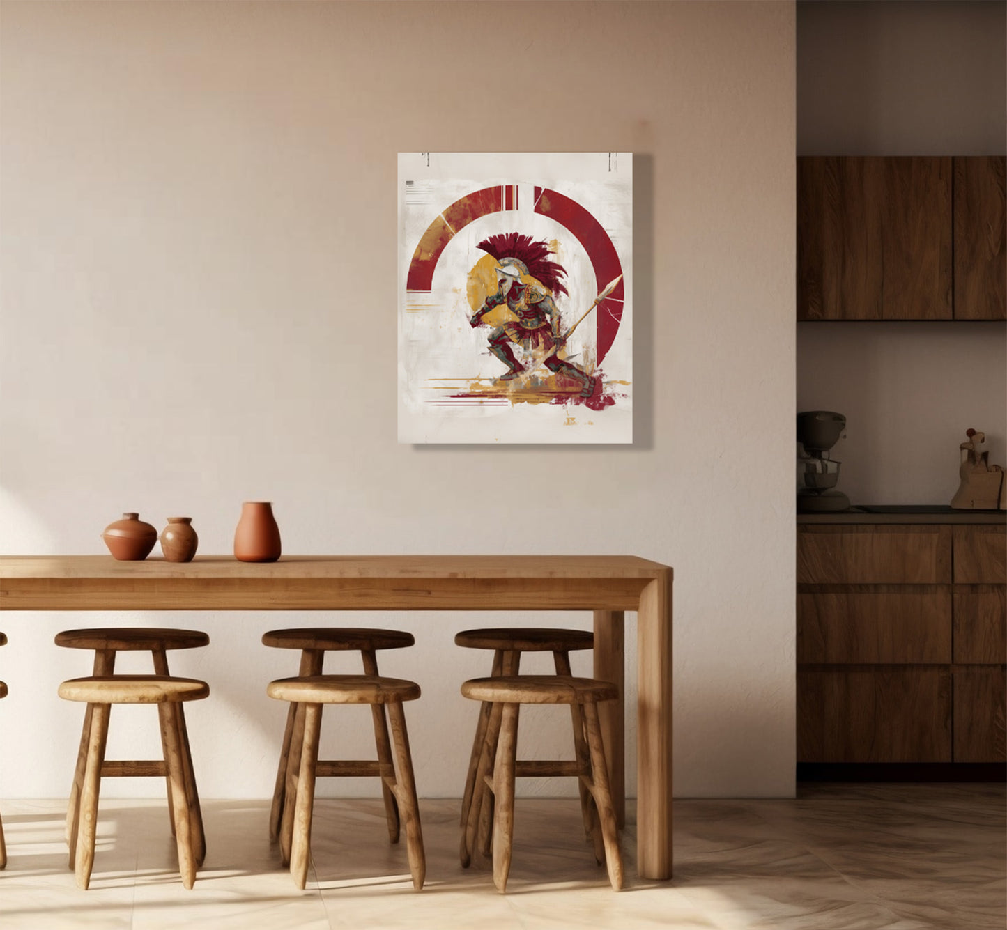 USC Trojans Inspired Canvas or Poster Wall Art. Burgundy and Gold. Trojans 1