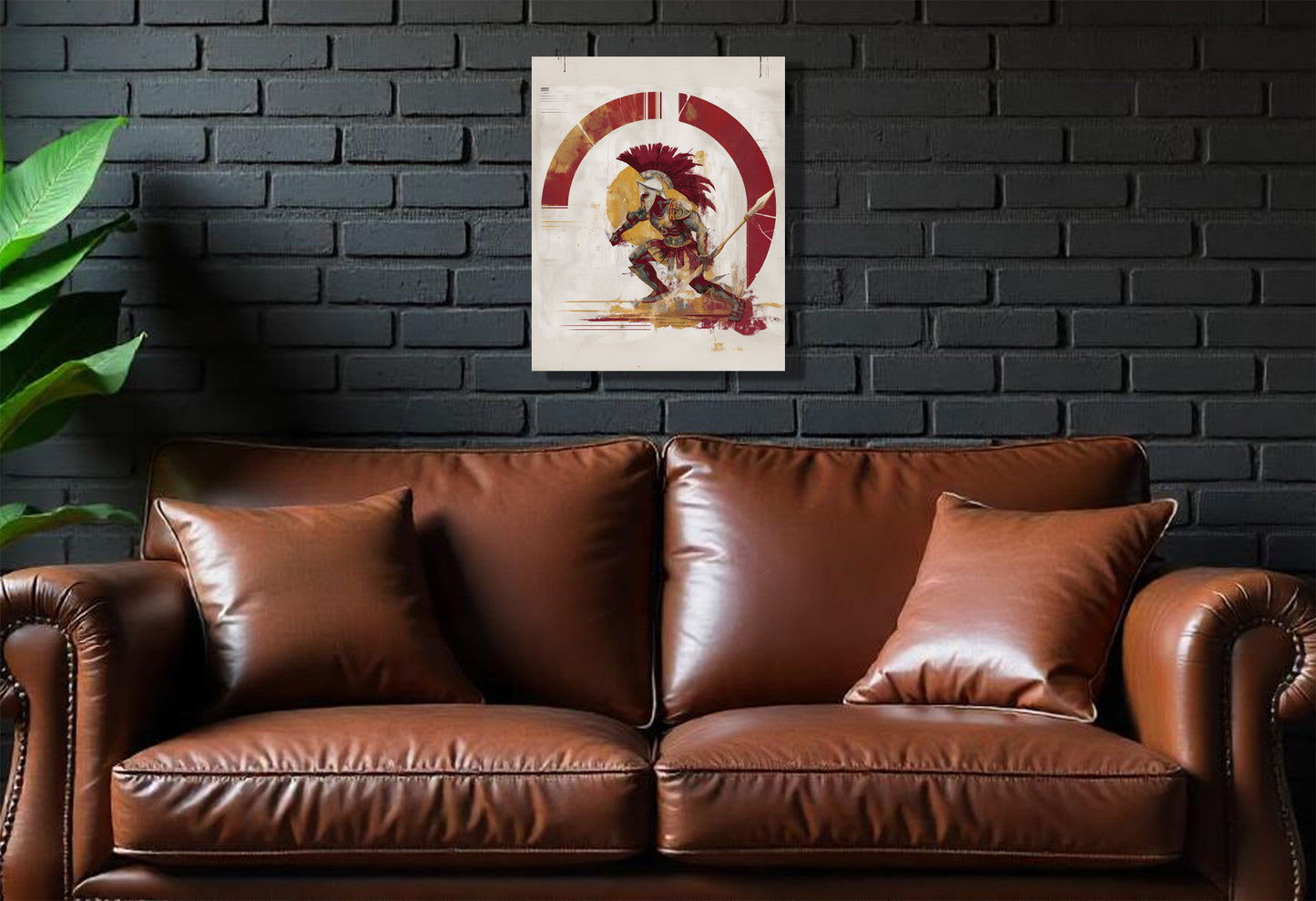 USC Trojans Inspired Canvas or Poster Wall Art. Burgundy and Gold. Trojans 1