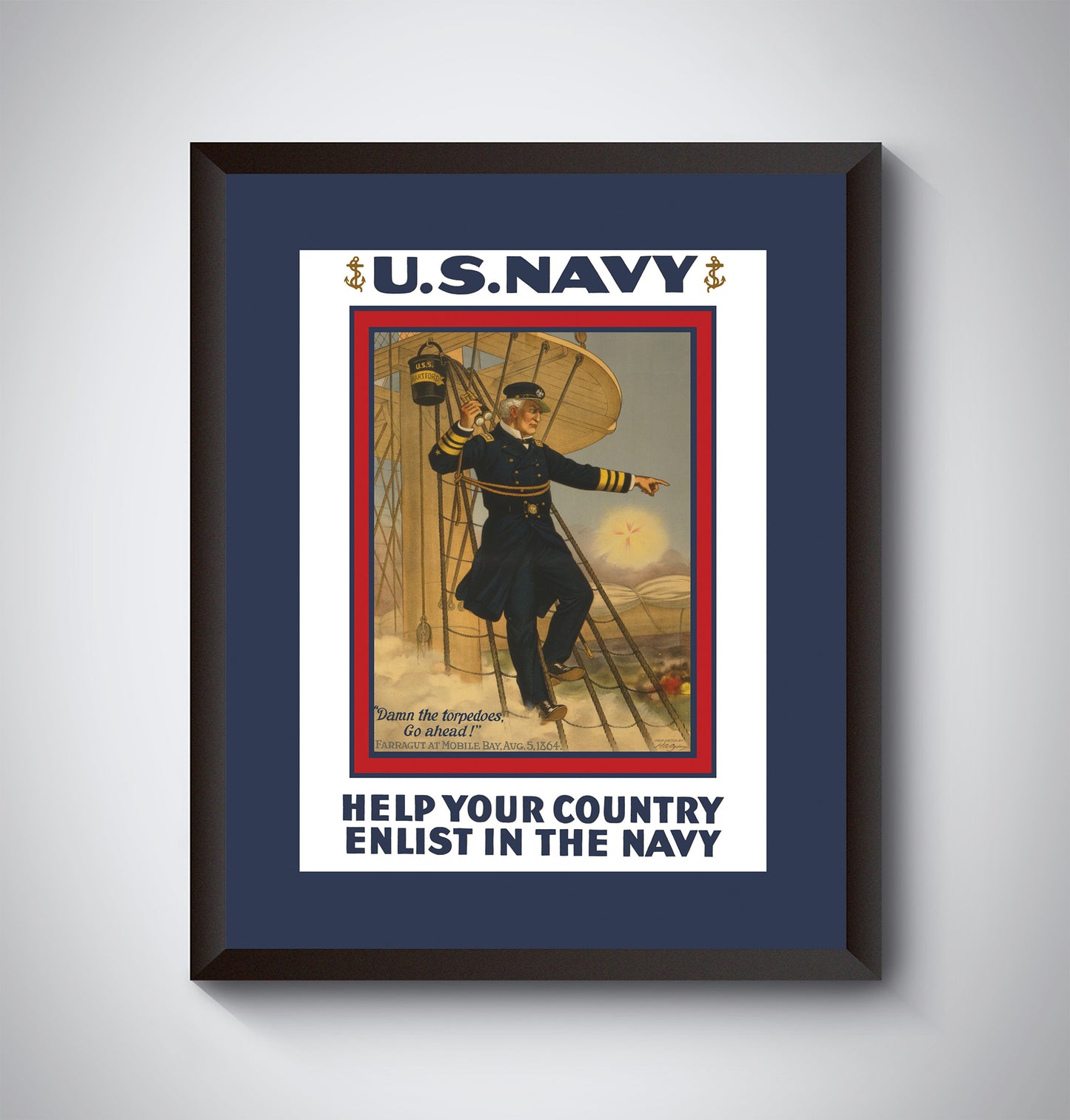 US Navy Vintage Recruitment Poster.