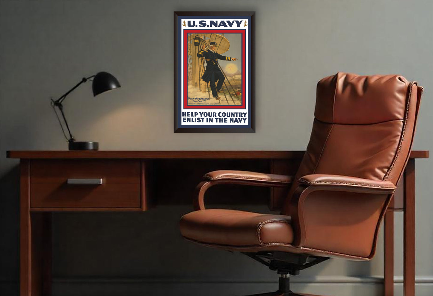 US Navy Vintage Recruitment Poster.