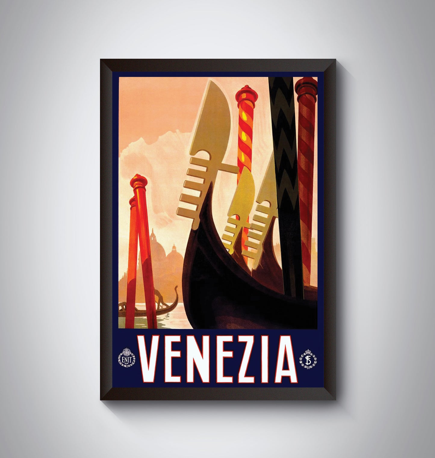 Venezia Italy Vintage Travel Poster from the 1920's and 1930's.