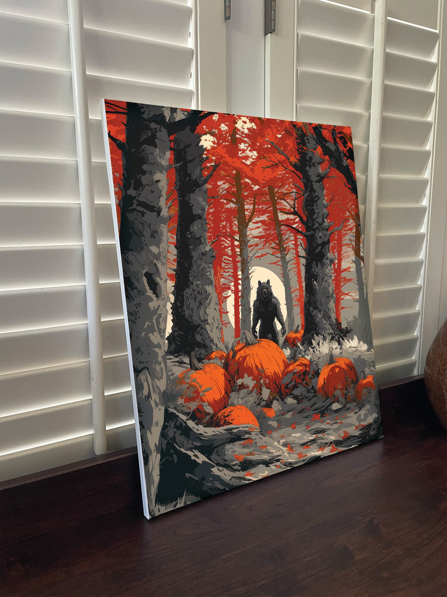 Halloween inspired Wolfman Canvas Wall Art Prints. Wolfman 1