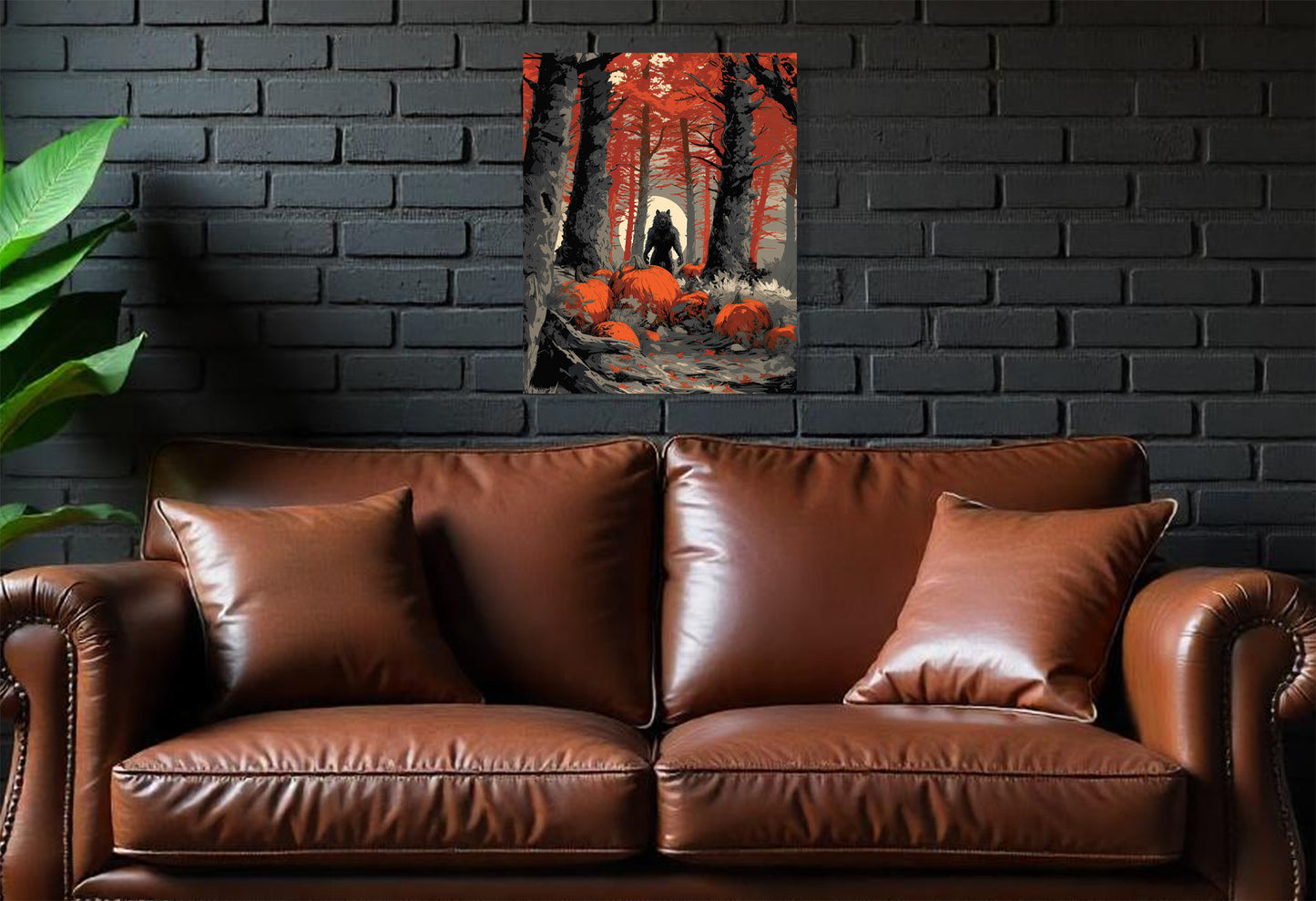 Halloween inspired Wolfman Canvas Wall Art Prints. Wolfman 1