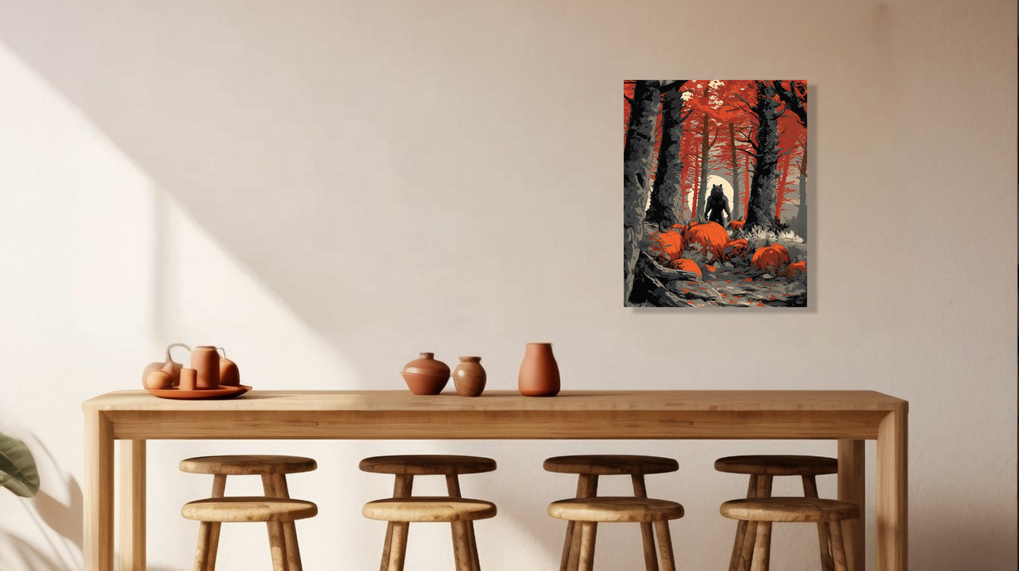 Halloween inspired Wolfman Canvas Wall Art Prints. Wolfman 1