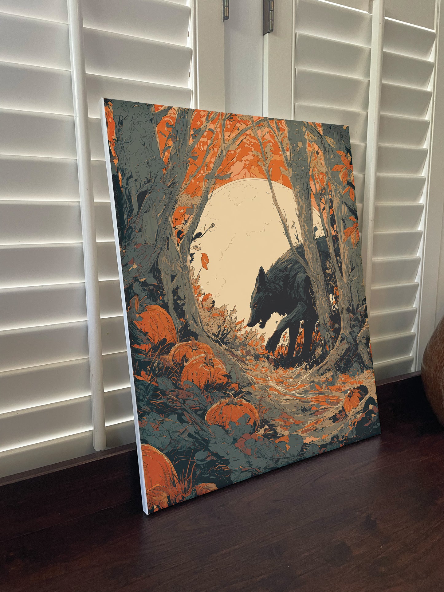 Halloween inspired Wolfman Canvas Wall Art Prints. Wolfman 2