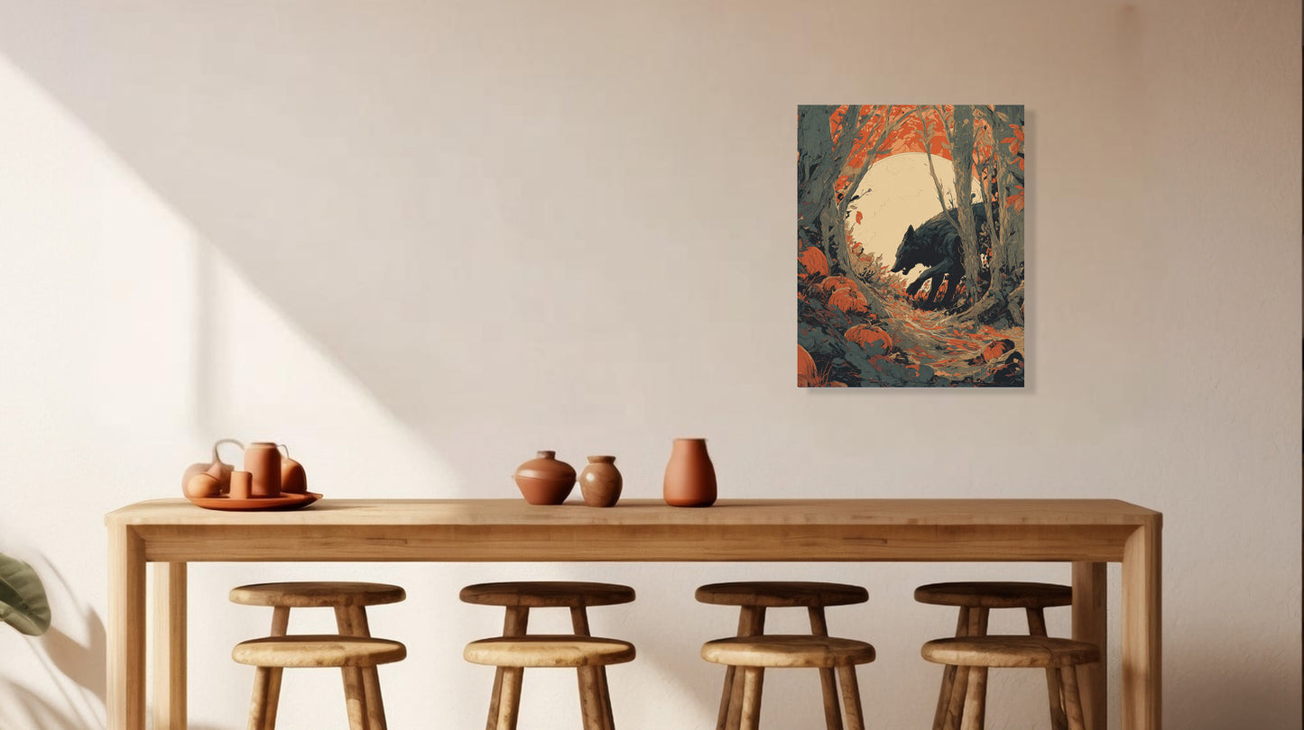 Halloween inspired Wolfman Canvas Wall Art Prints. Wolfman 2
