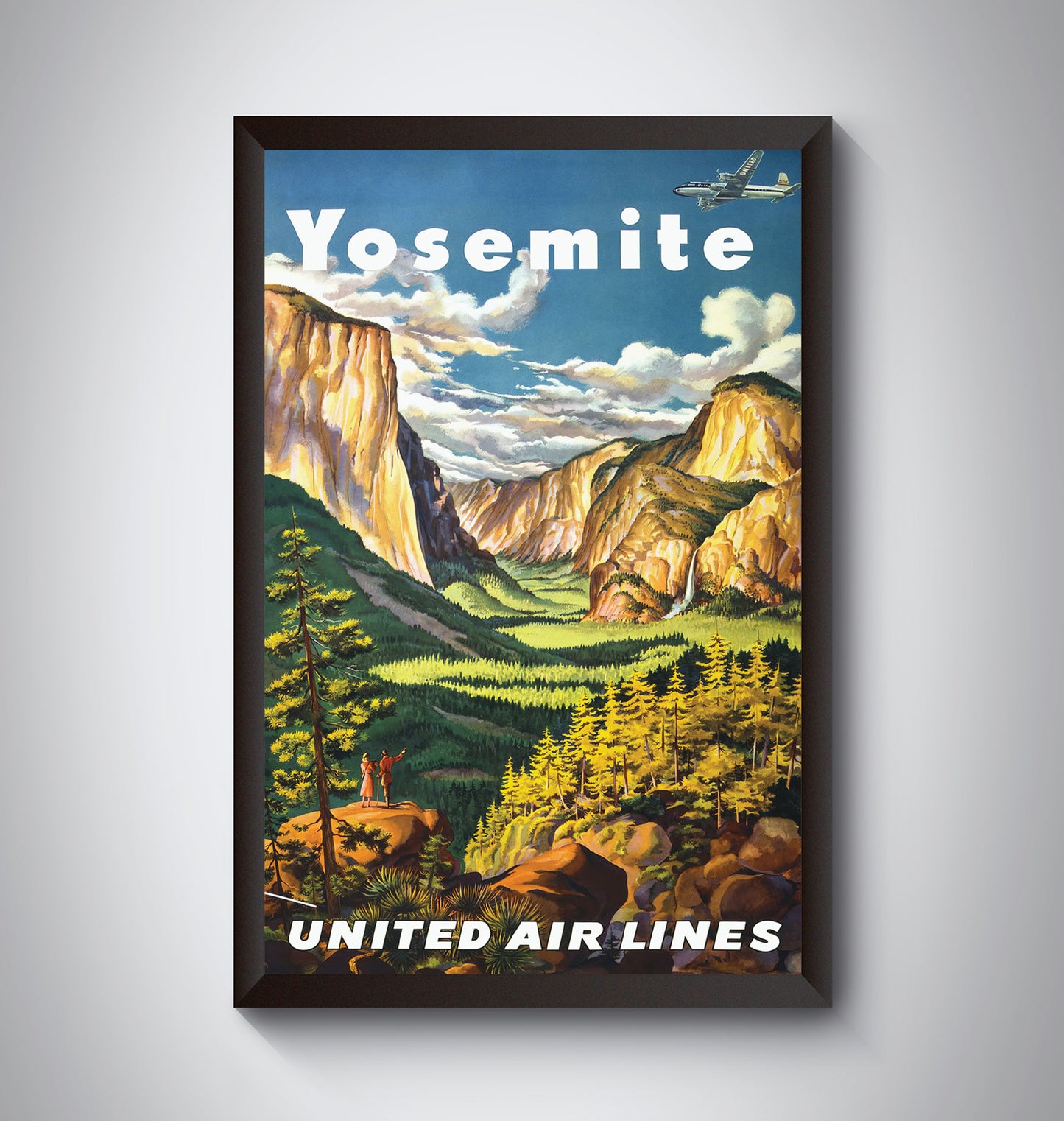 Yosemite National Park Travel Poster from the 1920's and 1930's. Yosemite 1