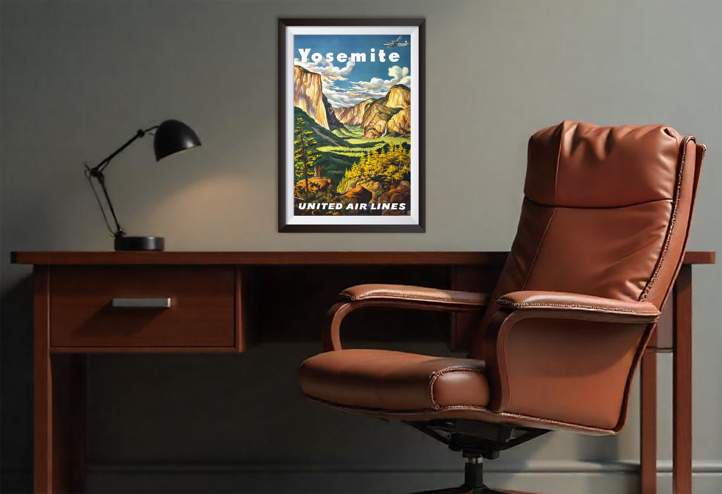 Yosemite National Park Travel Poster from the 1920's and 1930's. Yosemite 1