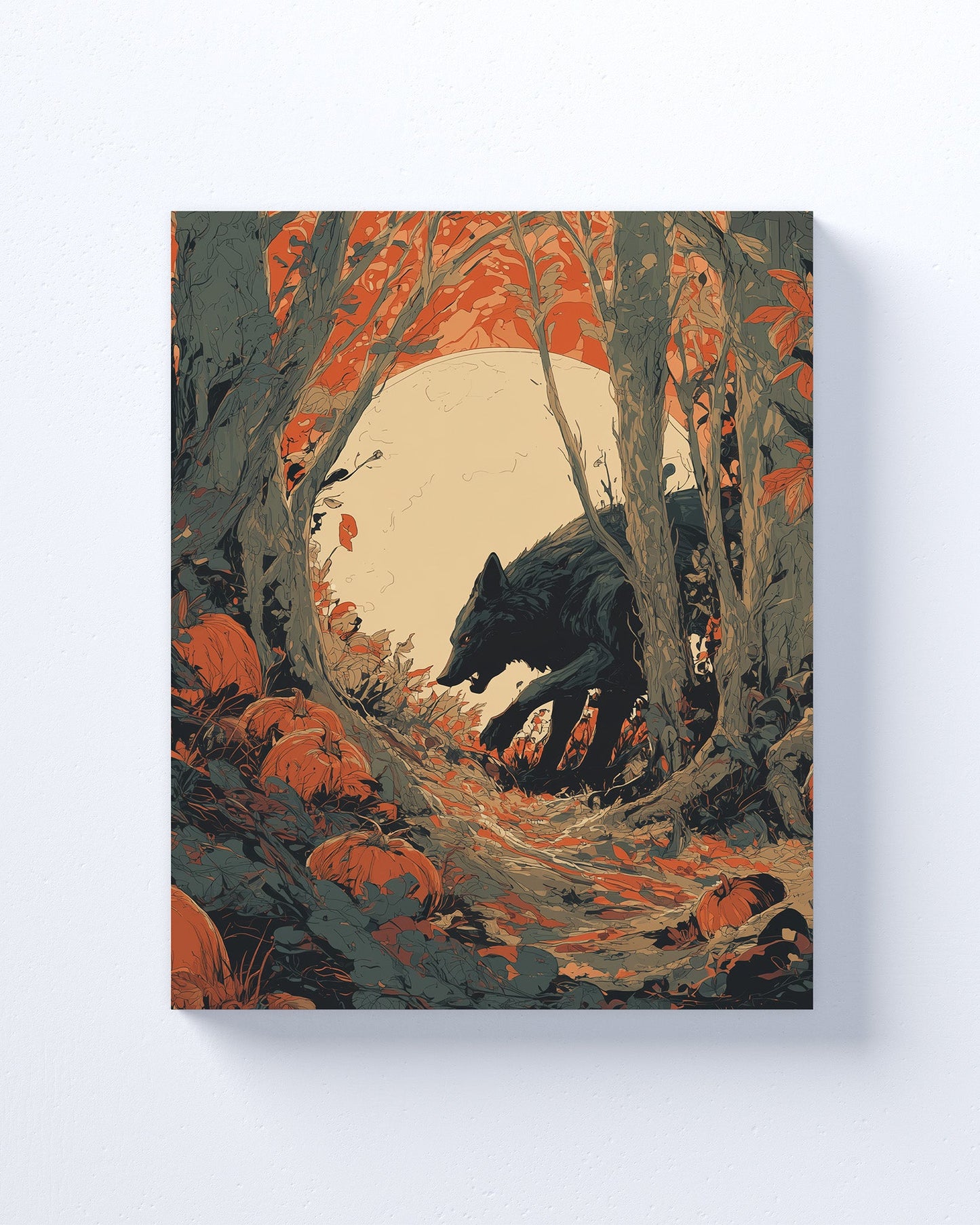 Halloween inspired Wolfman Canvas Wall Art Prints. Wolfman 2